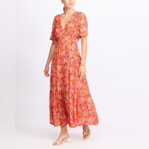 Z SUPPLY Kat Dress Orange Floral Size M